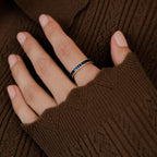 Baguette Birthstone Eternity Band