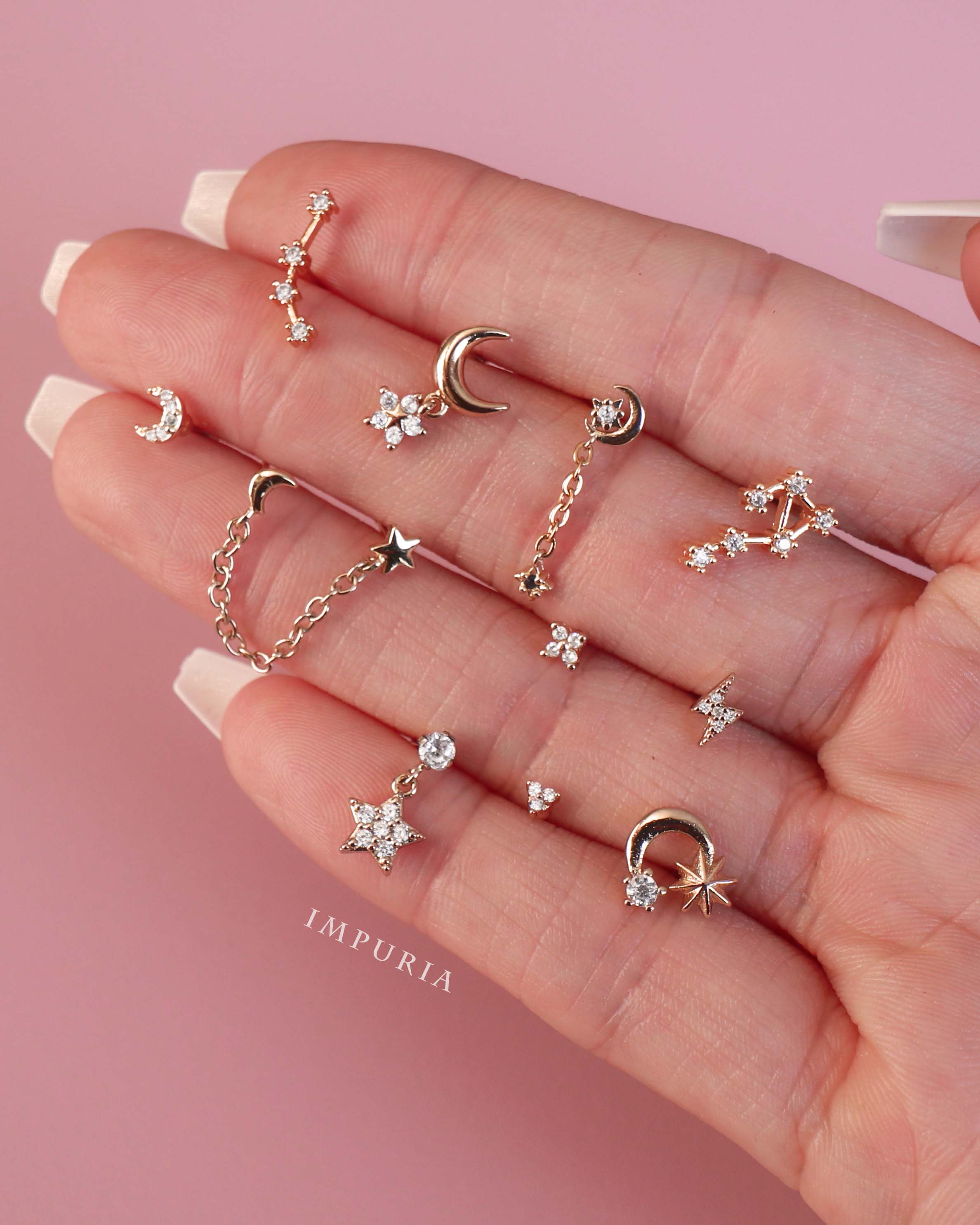Brite Constellation Star Ear Piercing Stud