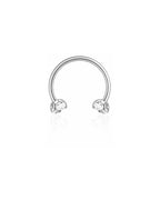 Sparkle Horseshoe Hoop Ring