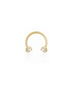 Sparkle Horseshoe Hoop Ring