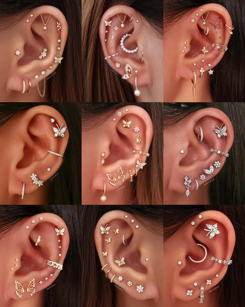 Grace Butterfly Ear Piercing Stud