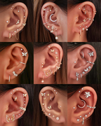Grace Butterfly Ear Piercing Stud