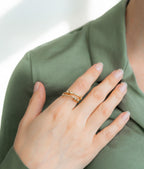 Adjustable Beaded Fidget Ring