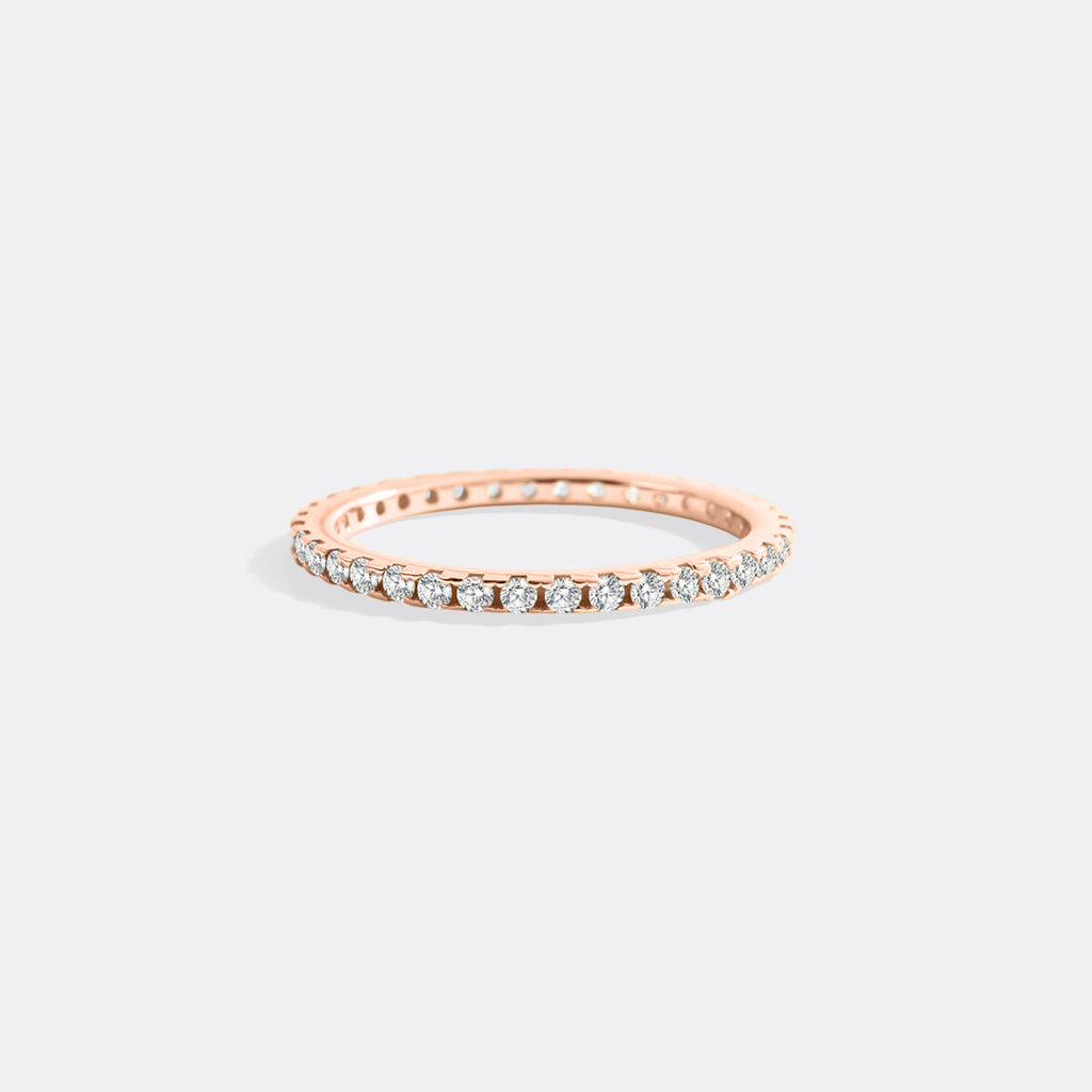 April Birthstone Eternity Stacking Ring