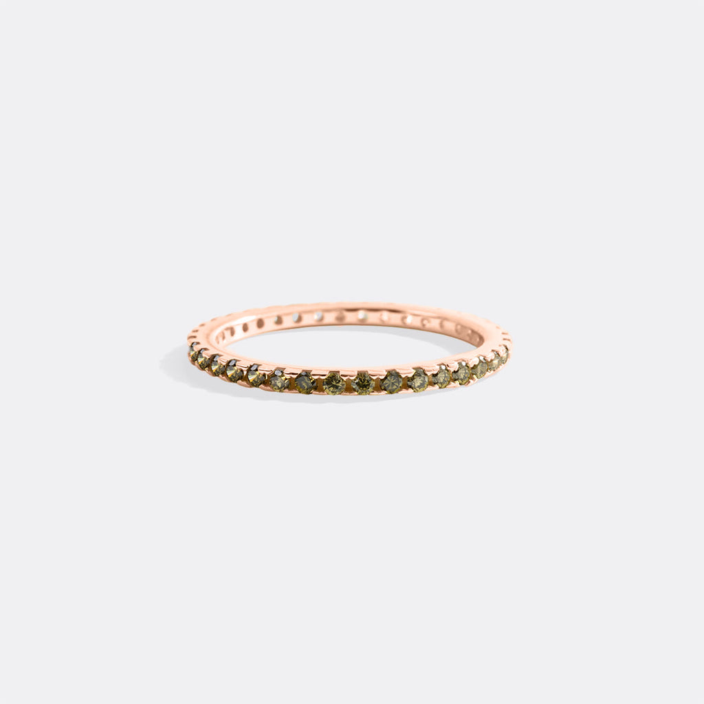 August Birthstone Eternity Stacking Ring