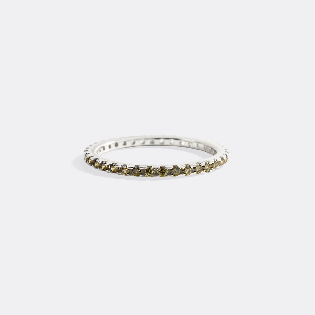 August Birthstone Eternity Stacking Ring