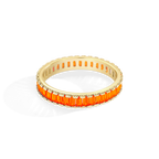 Baguette Birthstone Eternity Band