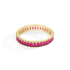 Baguette Birthstone Eternity Band