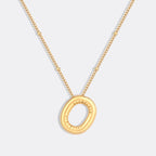 Balloon Initial Necklace with Satellite Chain