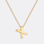 Balloon Initial Necklace with Satellite Chain