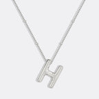 Balloon Initial Necklace with Satellite Chain
