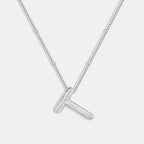 Balloon Initial Necklace with Satellite Chain