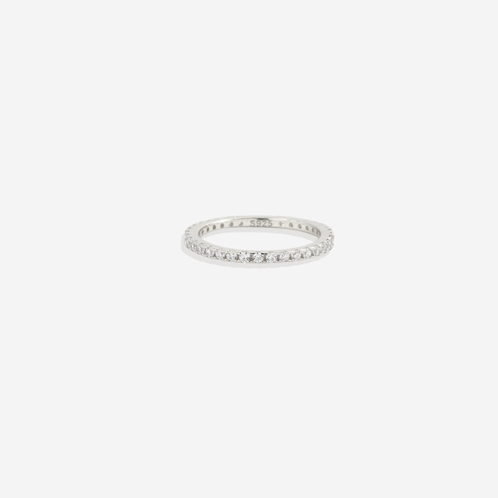April Birthstone Eternity Stacking Ring