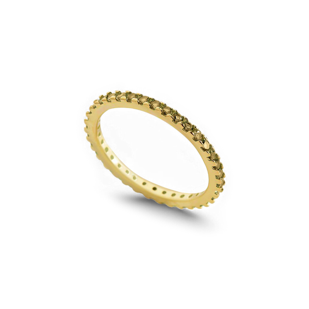 August Birthstone Eternity Stacking Ring