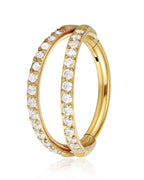 Equinix Criss Cross Hoop Ring Clicker