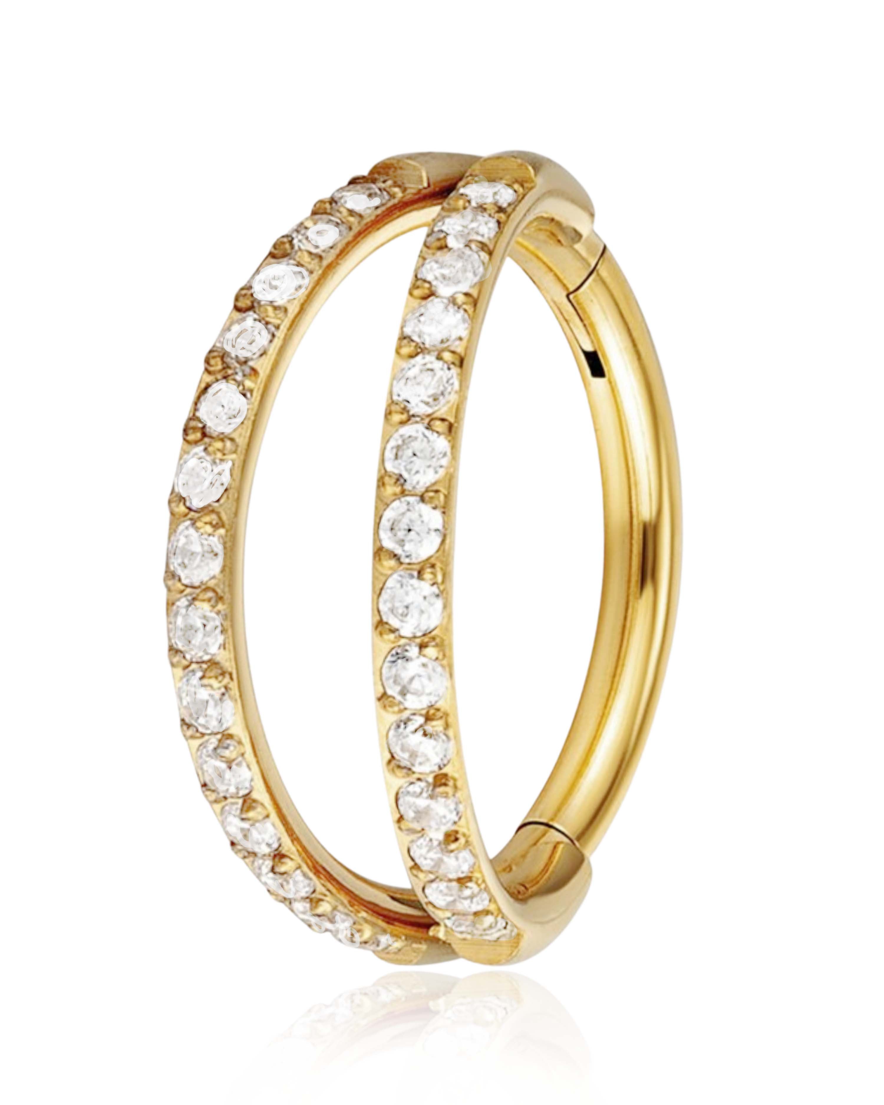 Equinix Criss Cross Hoop Ring Clicker