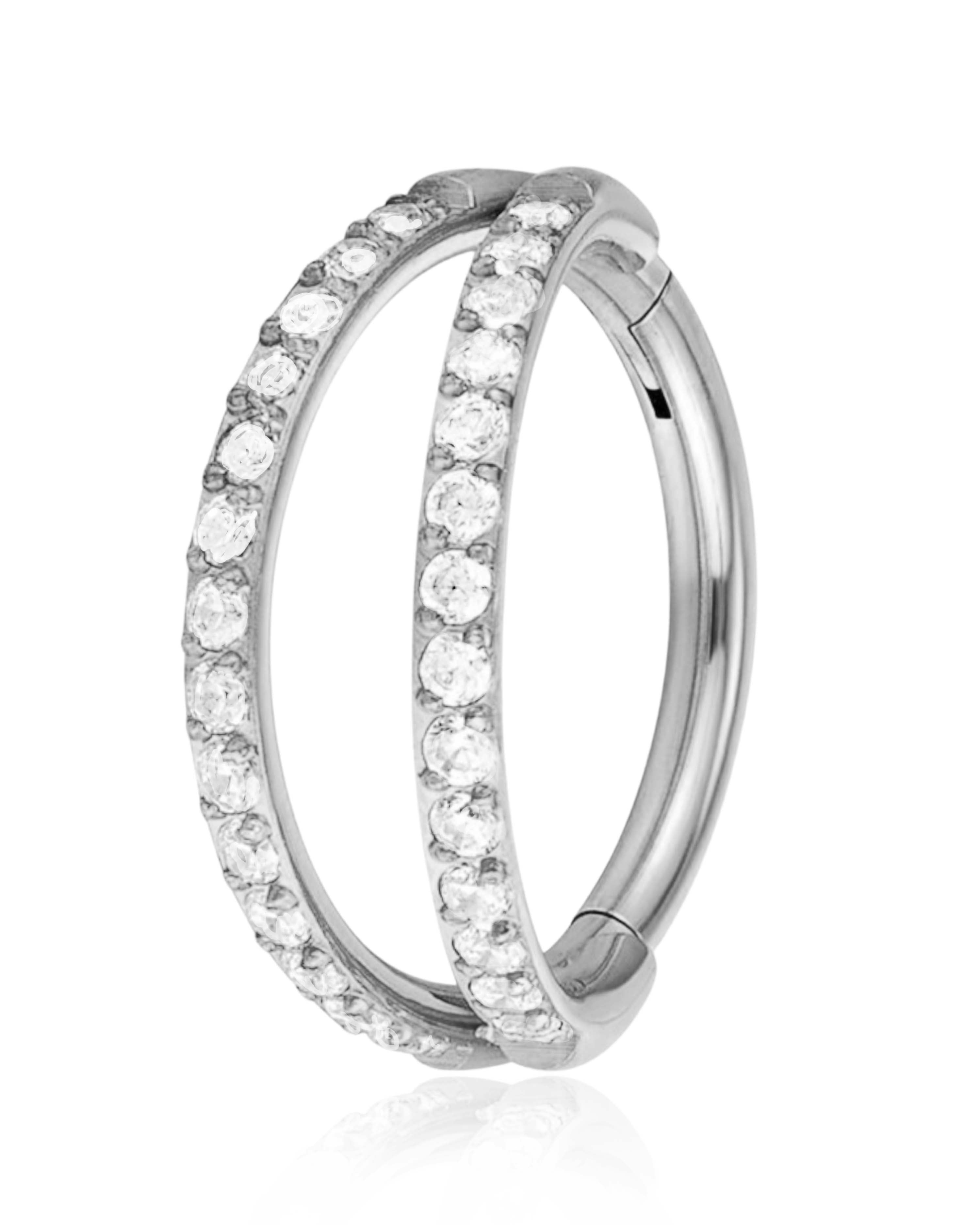 Equinix Criss Cross Hoop Ring Clicker
