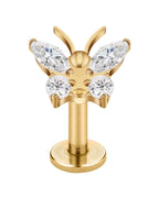 Grace Butterfly Ear Piercing Stud