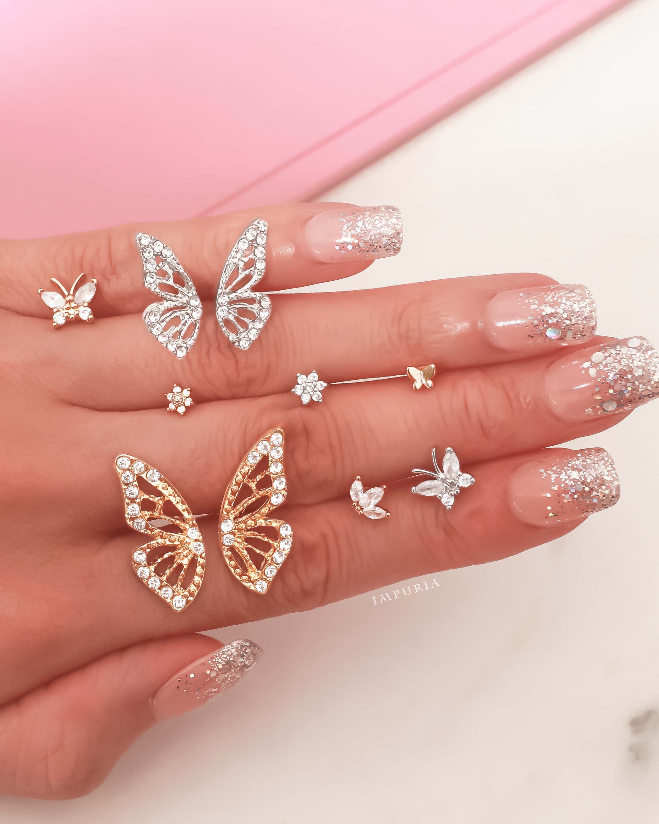 Grace Butterfly Ear Piercing Stud