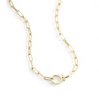Mint Paperclip Necklace
