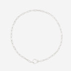Mint Paperclip Necklace