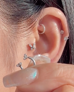 Sparkle Horseshoe Hoop Ring