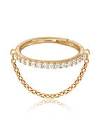 Stellar Single Chain Hoop Ring Clicker