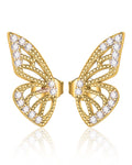 Flutter Butterfly Wings Double Stud Earrings
