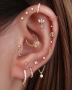 Stellar Single Chain Hoop Ring Clicker