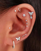 Jane Huggie Hoop Earrings