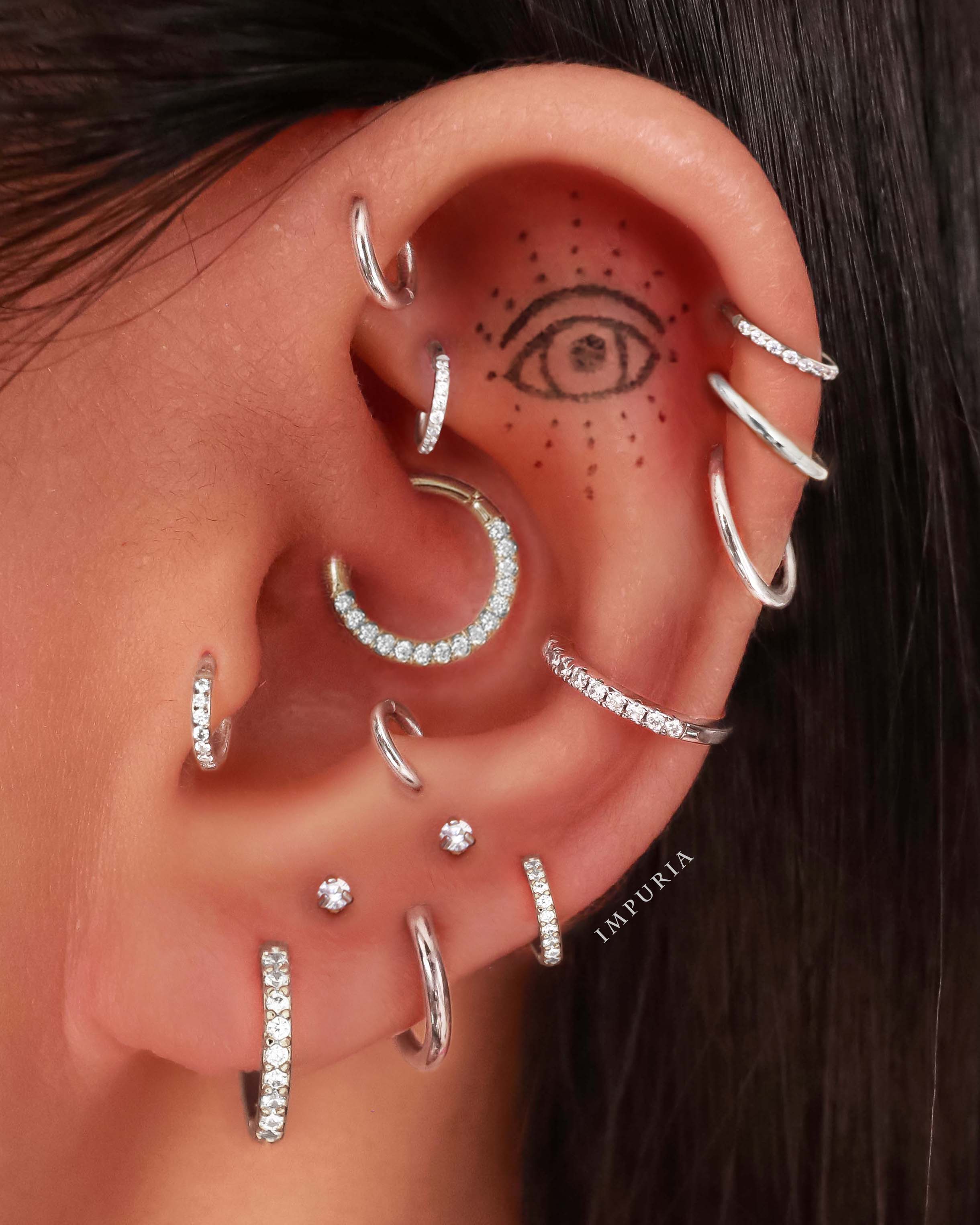 Jane Huggie Hoop Earrings