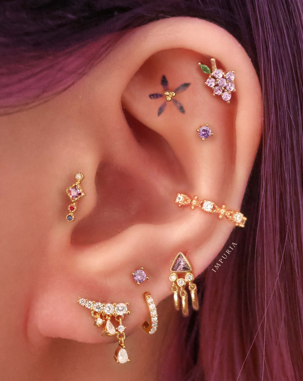 Jane Huggie Hoop Earrings