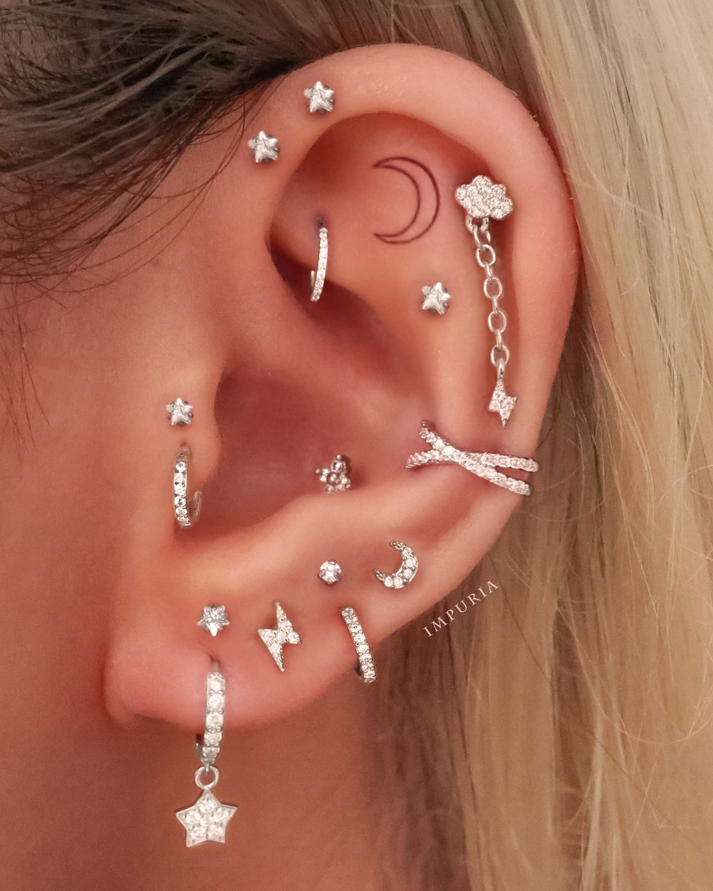 Jane Huggie Hoop Earrings