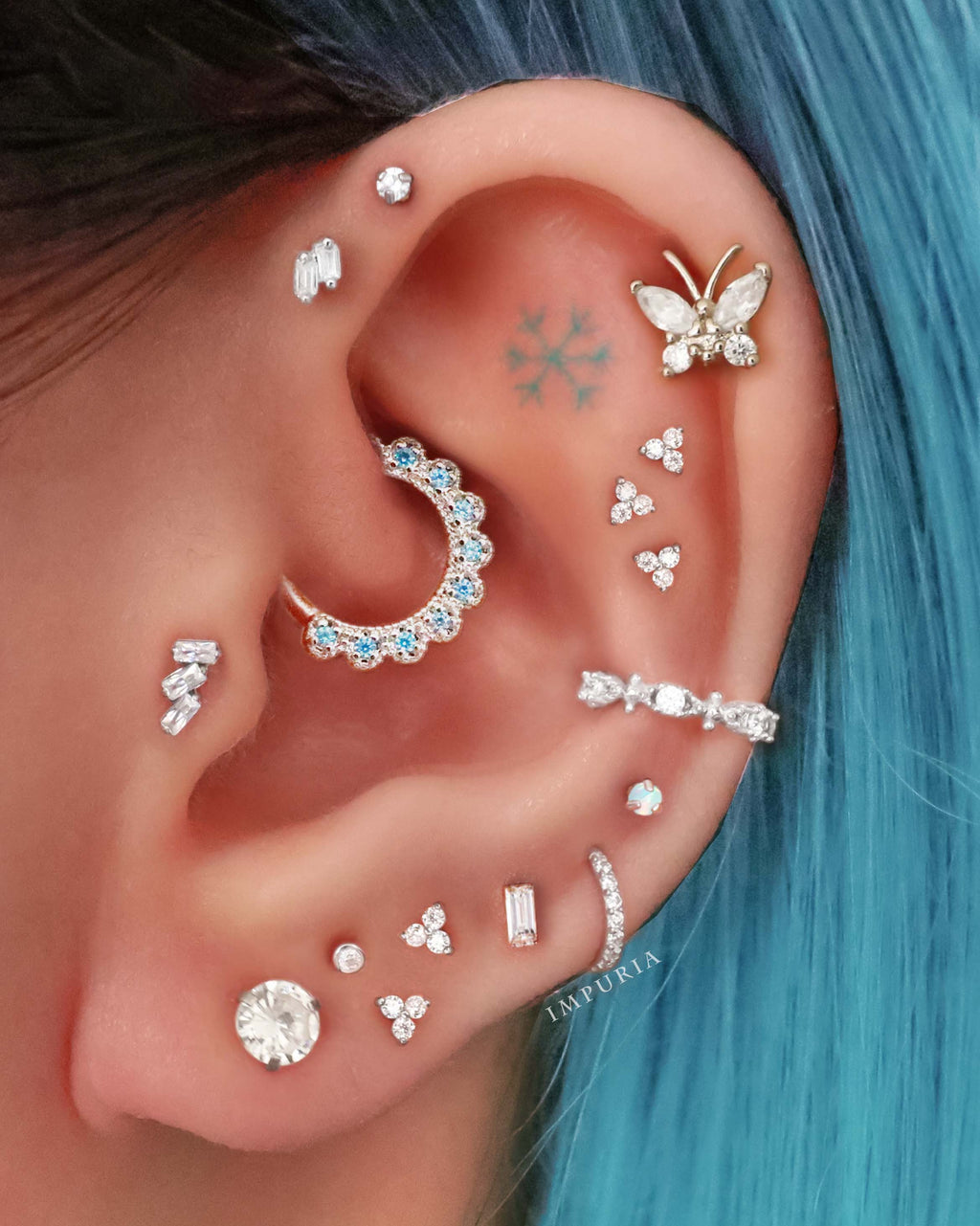 Grace Butterfly Ear Piercing Stud