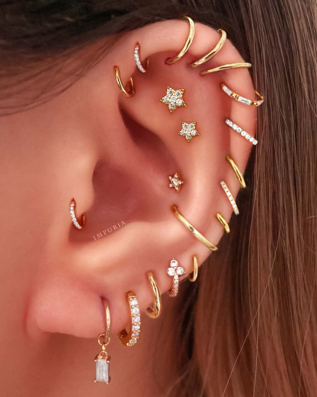 Jane Huggie Hoop Earrings