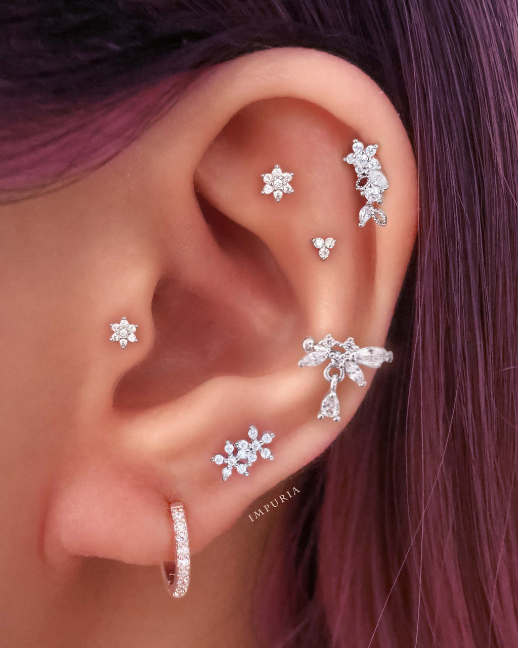 Jane Huggie Hoop Earrings