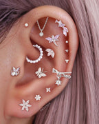 Grace Butterfly Ear Piercing Stud