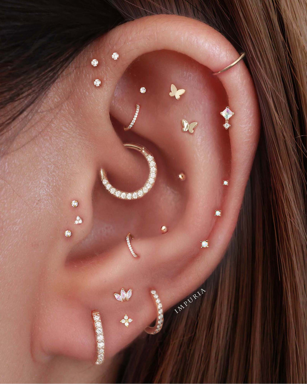 Jane Huggie Hoop Earrings