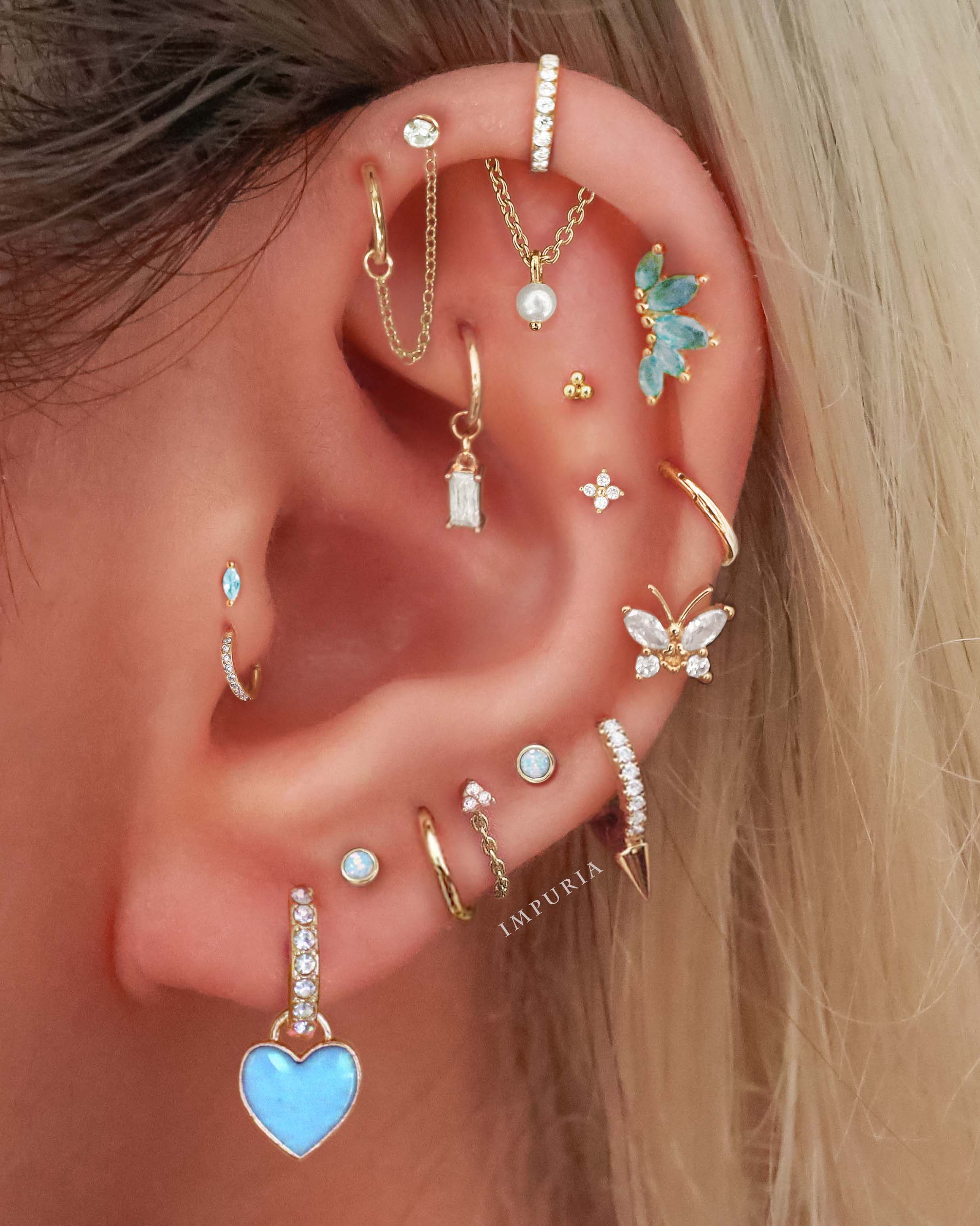 Grace Butterfly Ear Piercing Stud