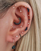 Absolute Hidden Helix Flat Back Stud Earring