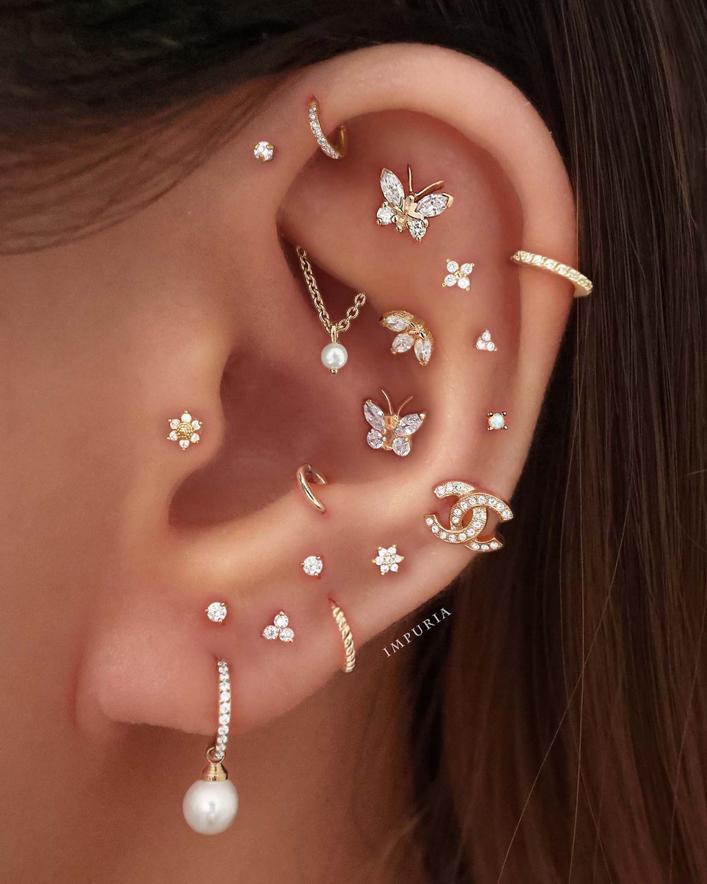 Jane Huggie Hoop Earrings