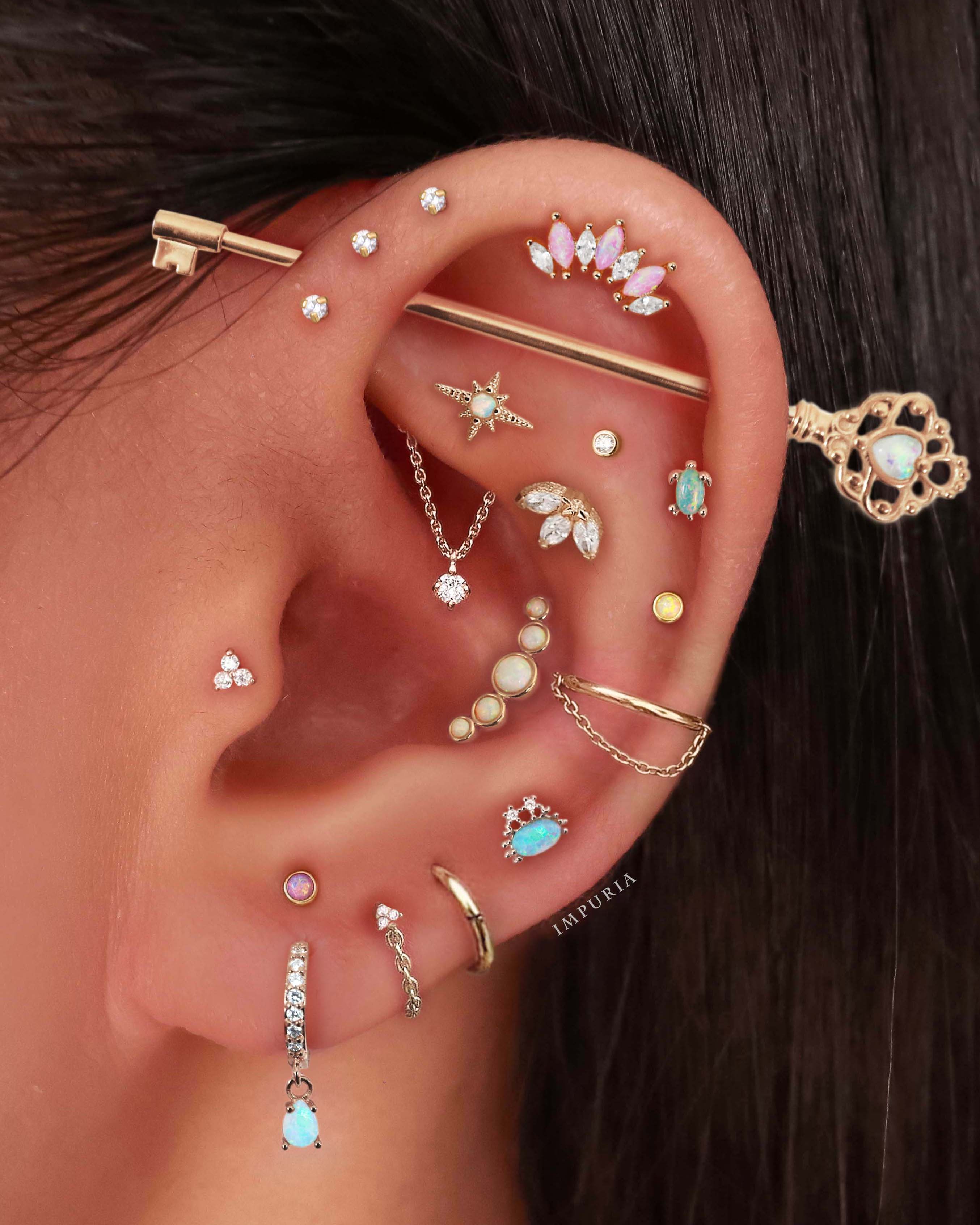 Stellar Single Chain Hoop Ring Clicker