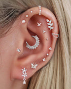 Stellar Single Chain Hoop Ring Clicker