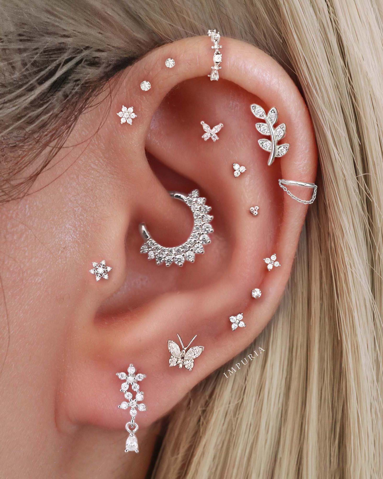 Grace Butterfly Ear Piercing Stud