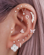 Grace Butterfly Ear Piercing Stud