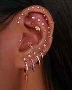Stellar Single Chain Hoop Ring Clicker