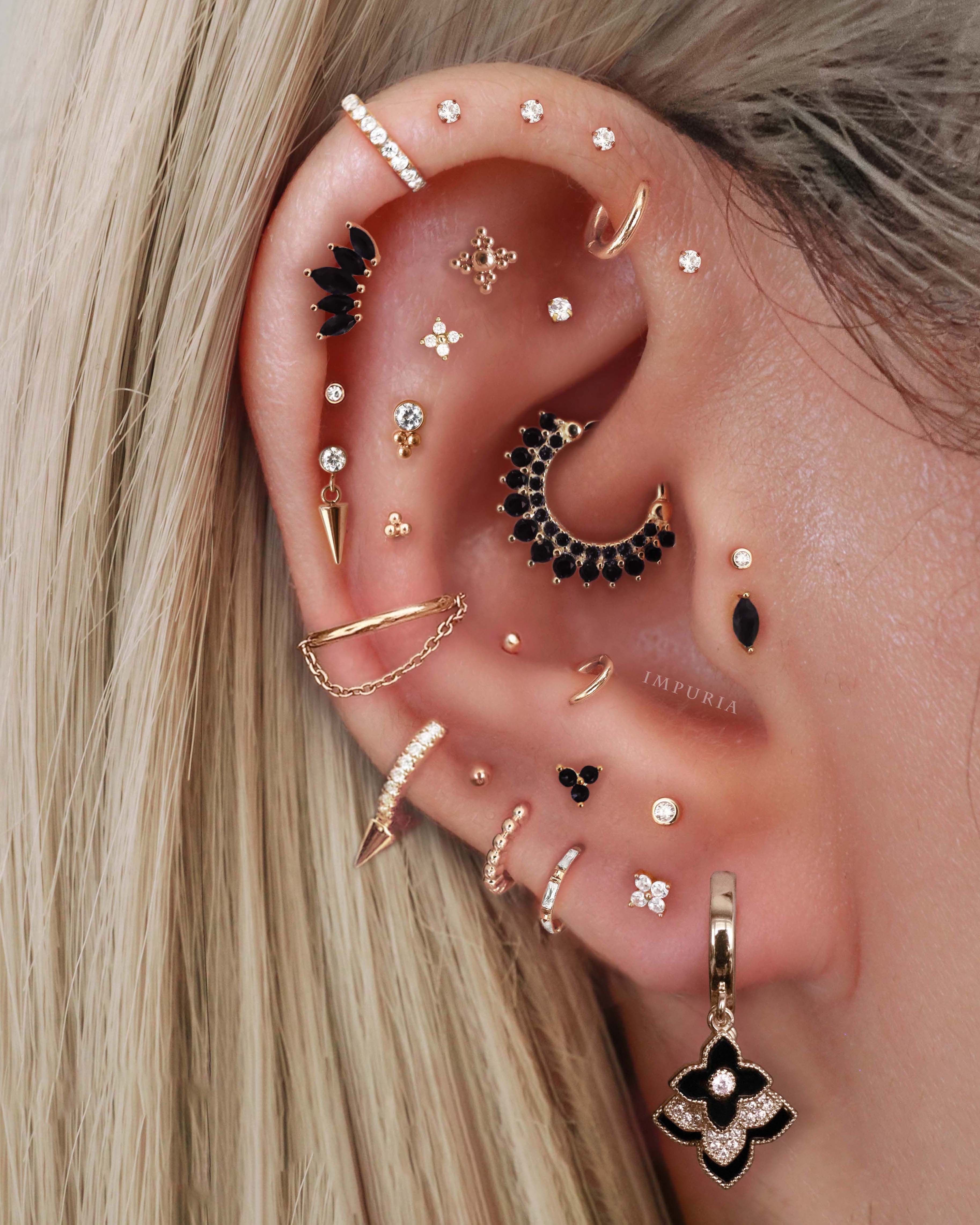 Stellar Single Chain Hoop Ring Clicker