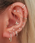 Stellar Single Chain Hoop Ring Clicker