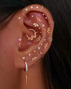 Stellar Single Chain Hoop Ring Clicker