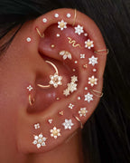 Stellar Single Chain Hoop Ring Clicker